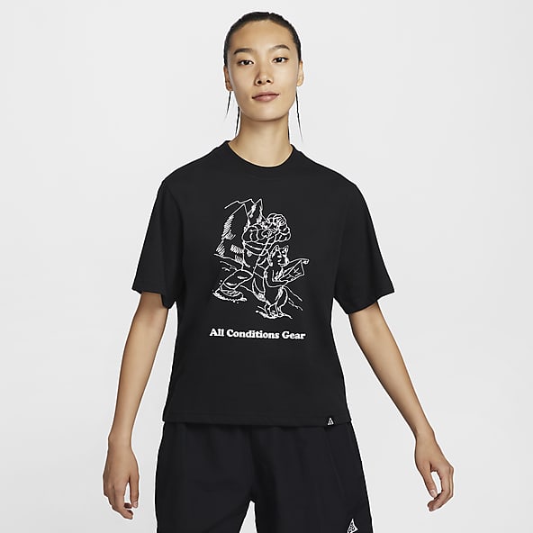 Black Dri FIT Graphic Tees. Nike SG
